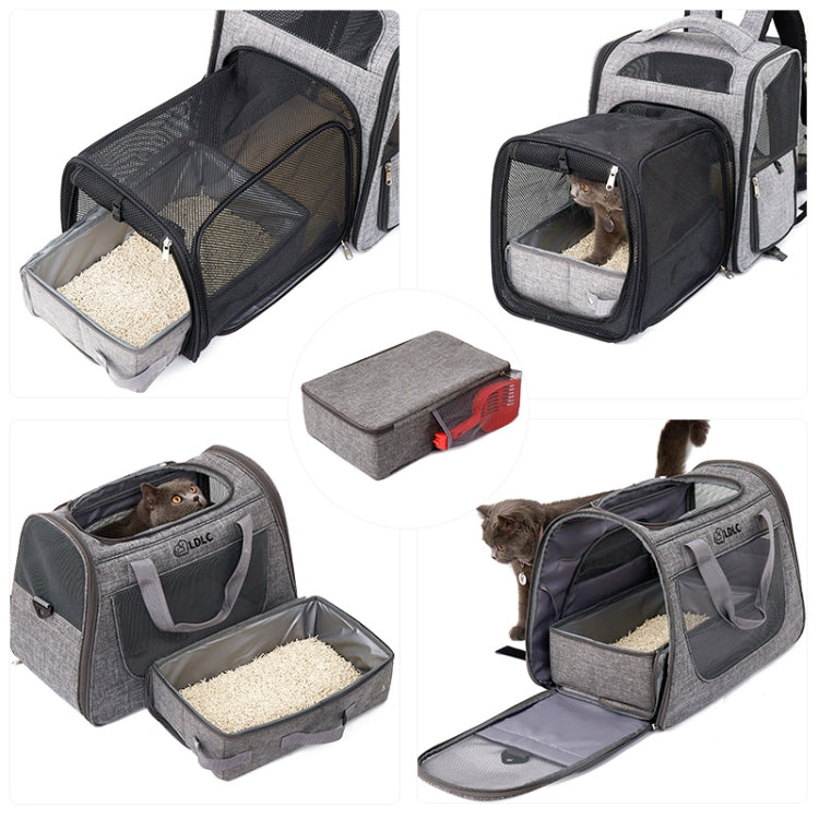 35x45cm Foldable Oxford Cloth Portable Cat Litter Box Pet Bag - Wash Litter Tray by PMC TechLife | Online Shopping South Africa | PMC TechLife