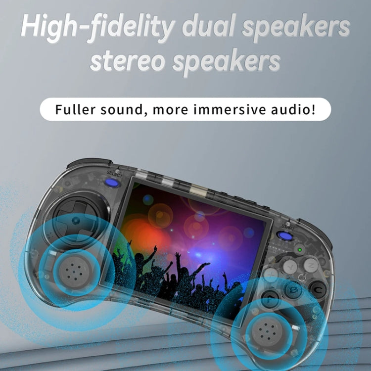 ANBERNIC RG ARC-S Handheld Game Console 4-Inch IPS Screen Linux System Portable Video Arcade 128G(Transparent Black) - free shipping - PMC Jewellery - Order now!