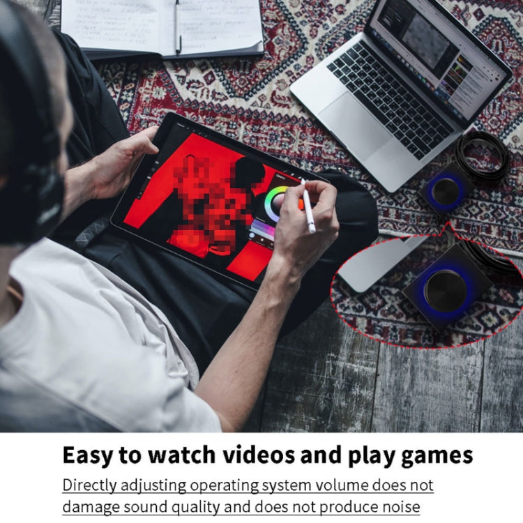 PC Computer Peripherals Mini Switch Wired Volume Adjuster(Black) - USB Sound by PMC Jewellery | Online Shopping South Africa | PMC Jewellery | Buy Now Pay Later Mobicred