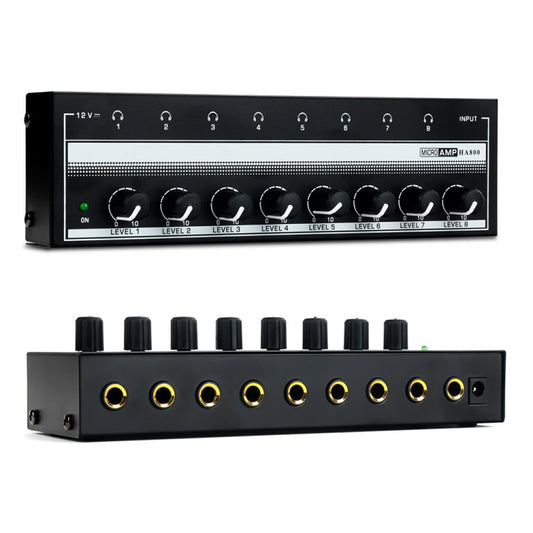 8-Channel Monitoring Multi-Channel Headphone Amplifier For Recording Studio, US Plug -  by PMC Jewellery | Online Shopping South Africa | PMC Jewellery | Buy Now Pay Later Mobicred