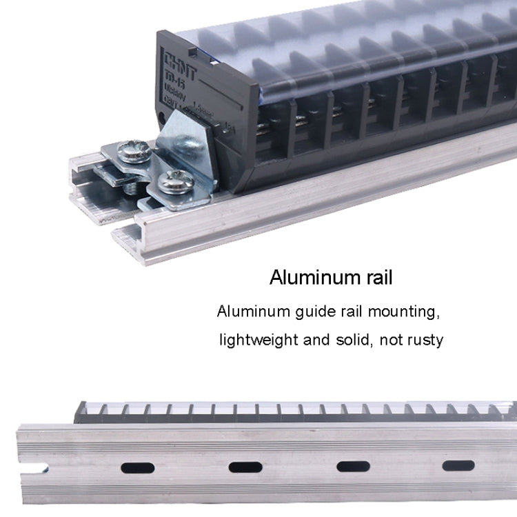 CHINT TD-2010 Terminal Block Rail Type Wiring Block Paralleling Wires Wire Connector - Booster Cable & Clip by CHNT | Online Shopping South Africa | PMC TechLife | Buy Now Pay Later Mobicred