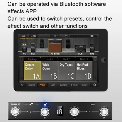 M-VAVE MIDI Bluetooth Controller MIDI Pedal Page Turner Multifunctional Musical Instrument Accessories - Guitar Tuner Accessories by M-VAVE | Online Shopping South Africa | PMC Jewellery | Buy Now Pay Later Mobicred