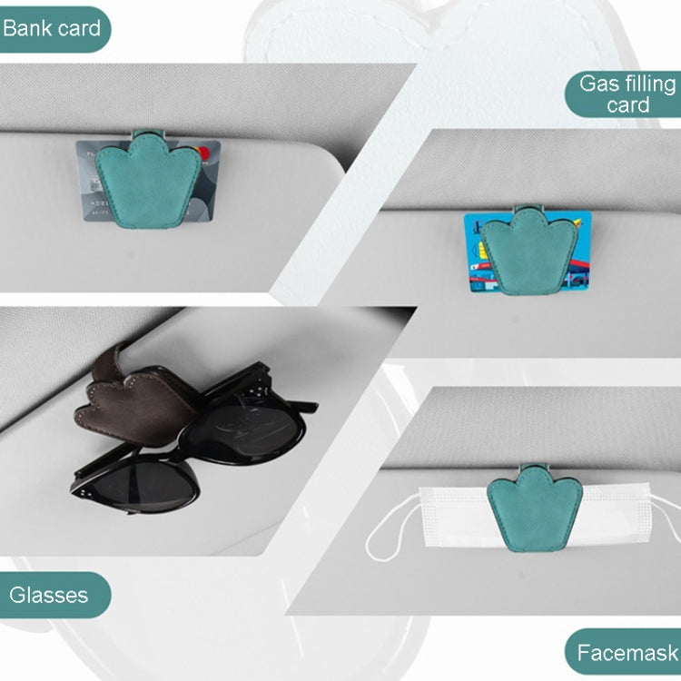 Automotive Shade Eyewear Holder Car Visor Sunglasses And Ticket Organizer(Gray) - Sunglasses & Glasses Clips by PMC TechLife | Online Shopping South Africa | PMC TechLife | Buy Now Pay Later Mobicred