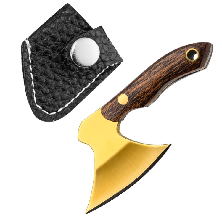 Mini Knife Keychain Portable Removal Express Pendant Accessory With Holster, Model: Axe Gold - Burin &Cutting Knife by PMC TechLife | Online Shopping South Africa | PMC TechLife