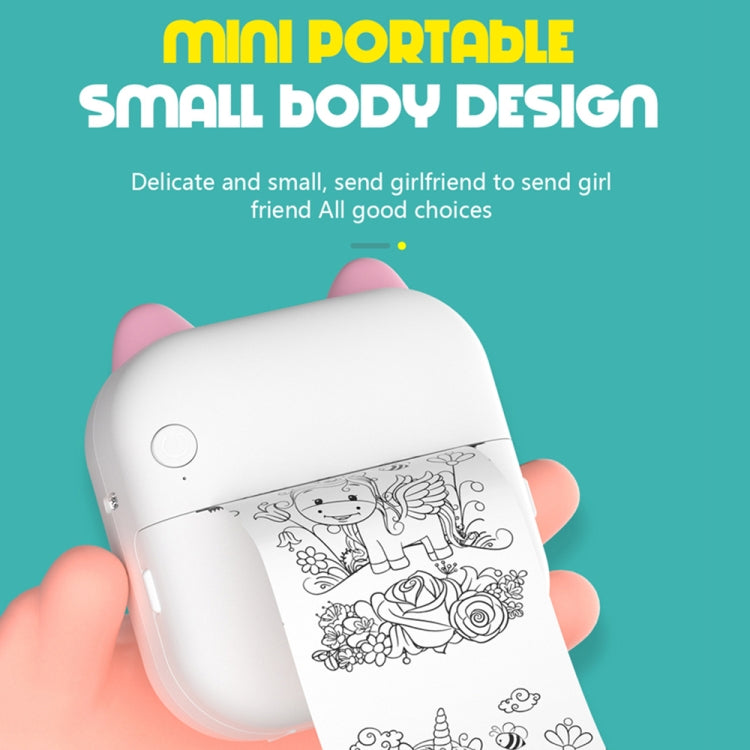 C26 Mini Portable Bluetooth Photo Label Thermal Printer, Spec: Pink+1 Paper - free shipping - PMC TechLife - Order now!