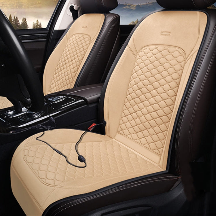 12V Car Winter Electric Heating Short Plush Seat Cushion, Color: Black - Seat Accessories by PMC TechLife | Online Shopping South Africa | PMC TechLife