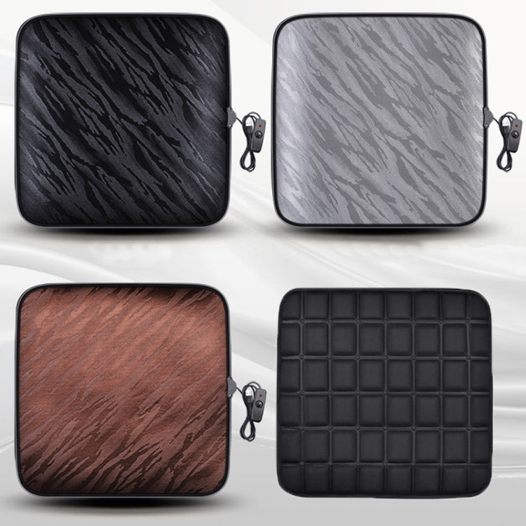 5V Car USB Interface Electric Heating Seat Cushion, Color: Coffee - Seat Accessories by PMC TechLife | Online Shopping South Africa | PMC TechLife | Buy Now Pay Later Mobicred