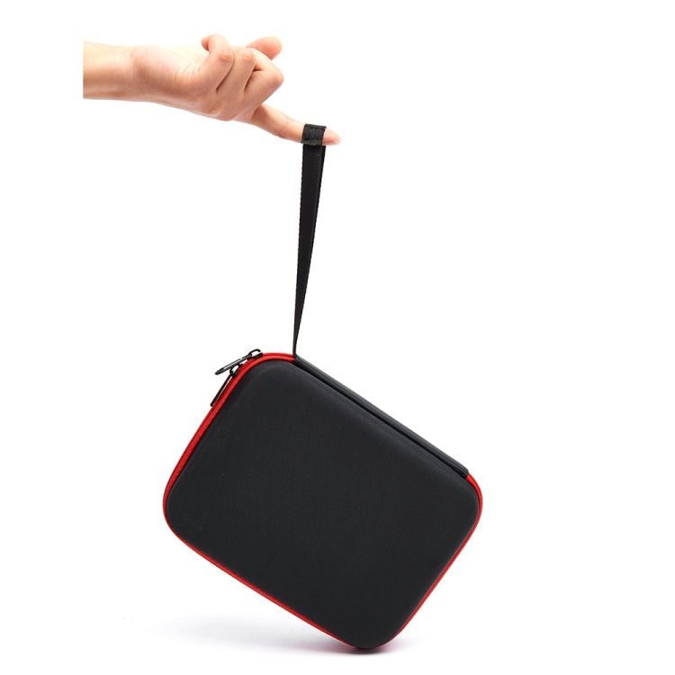 For DJI Osmo Pocket 3 Storage Bag Pocket Camera Handbag(Black Shell Red Inner) - Case & Bags by PMC TechLife | Online Shopping South Africa | PMC TechLife | Buy Now Pay Later Mobicred
