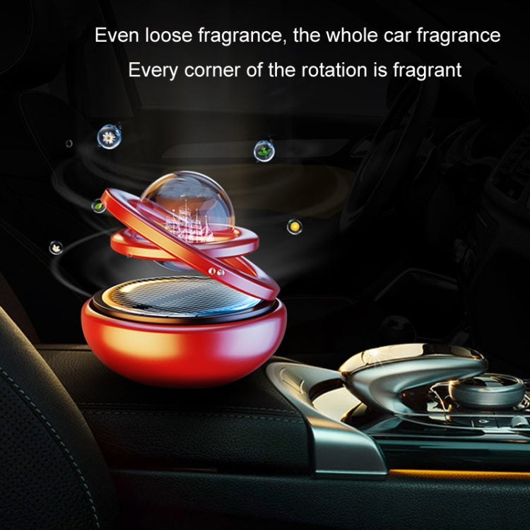 Interstellar Vast Solar Rotating Car Aromatherapy Ornaments, Color: Gold - Air Freshener by PMC Jewellery | Online Shopping South Africa | PMC Jewellery | Buy Now Pay Later Mobicred