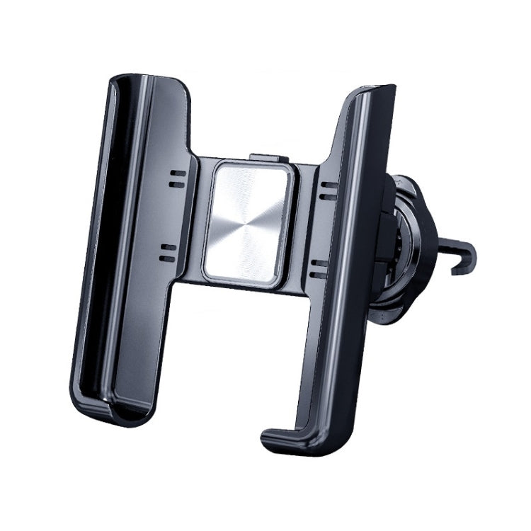 Car Air Outlet Rotatable Snap-on Base Mobile Phone Navigation Bracket(Silver) - Car Holders by PMC TechLife | Online Shopping South Africa | PMC TechLife | Buy Now Pay Later Mobicred