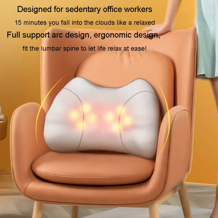 Waist And Back Massager Lumbar Vertebra Car Neck Massage Pillow, Specification: Wired Model Gray - free shipping - PMC TechLife - Order now!