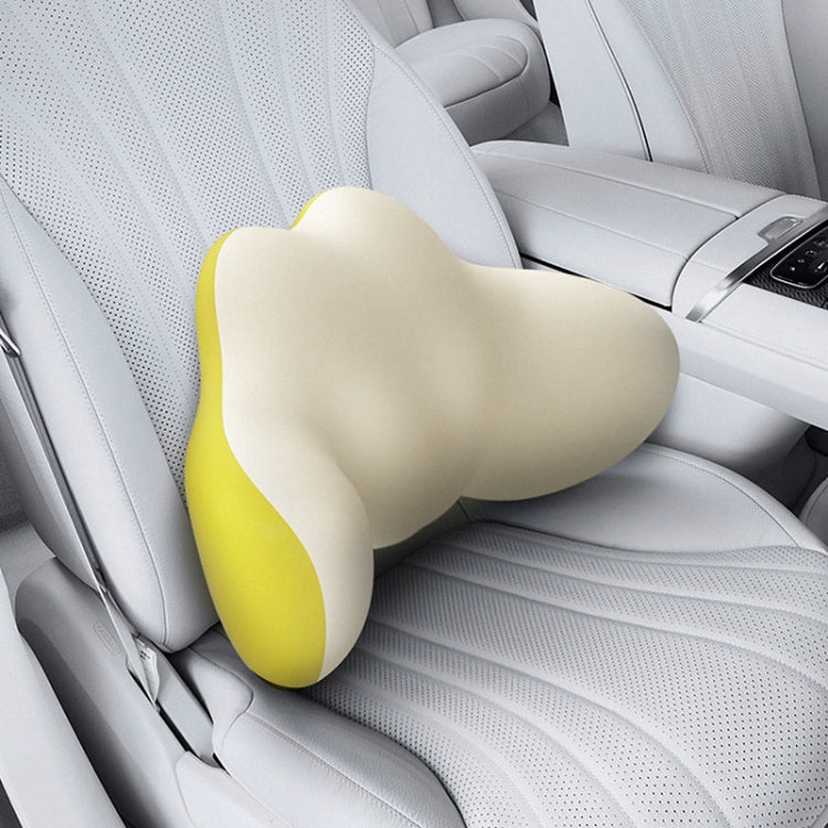 Multi-Function Lumbar Massager Car Cervical Hot Waist Massage Pillow, Specification: Charging Model Yellow - free shipping - PMC TechLife - Order now!