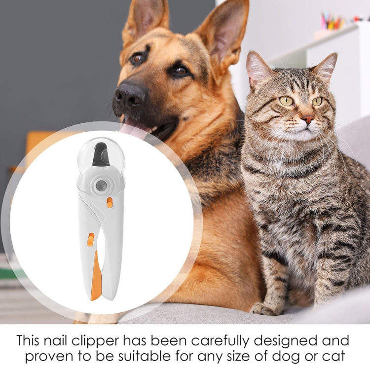 LED Pet Nail Clippers Dog and Cat Nail Clippers with Nail Polisher(Green) - Fingernail Trimmers by PMC Jewellery | Online Shopping South Africa | PMC Jewellery