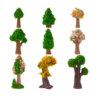 5pcs Micro-Landscape Simulated Green Trees Flowers DIY Gardening Ecological Ornaments, Style: No. 12 Small Head Tree - Ornaments by PMC Jewellery | Online Shopping South Africa | PMC Jewellery