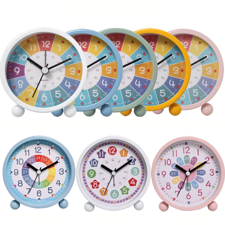 Children Educational Alarm Clock Desktop Mute Small Clock With Night Light, Style: Yellow - Novelty Clock by PMC Jewellery | Online Shopping South Africa | PMC Jewellery | Buy Now Pay Later Mobicred