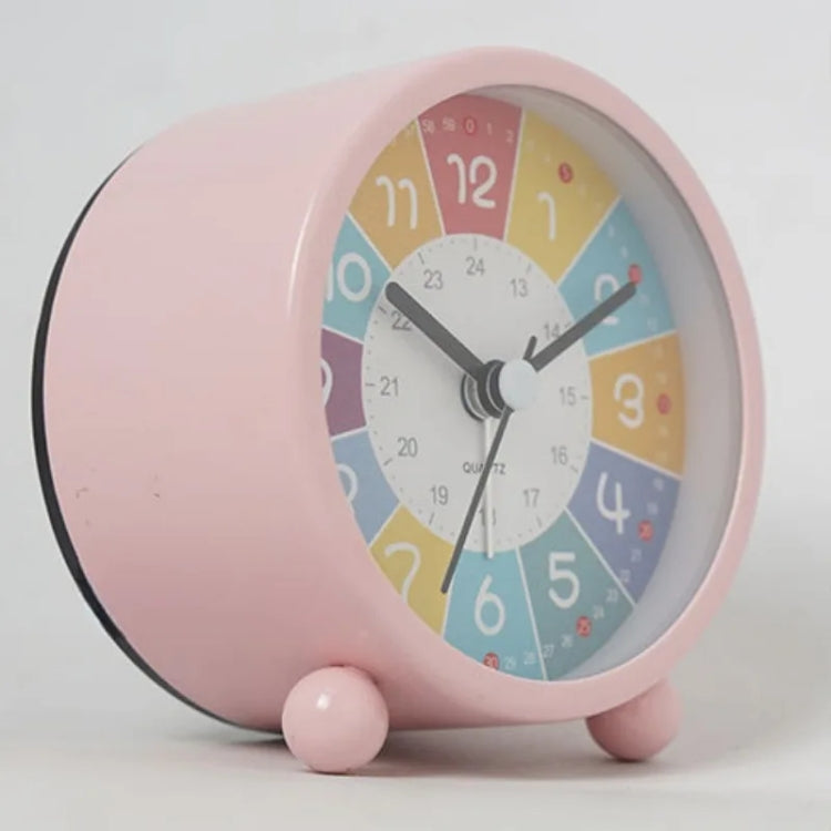 Children Educational Alarm Clock Desktop Mute Small Clock With Night Light, Style: Pink - Novelty Clock by PMC Jewellery | Online Shopping South Africa | PMC Jewellery | Buy Now Pay Later Mobicred