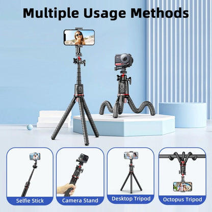 C03 Telescopic Pole With Remote Octopus Tripod Mobile Phone Camera Portable Handheld Photo Bracket - Stand by PMC Jewellery | Online Shopping South Africa | PMC Jewellery | Buy Now Pay Later Mobicred