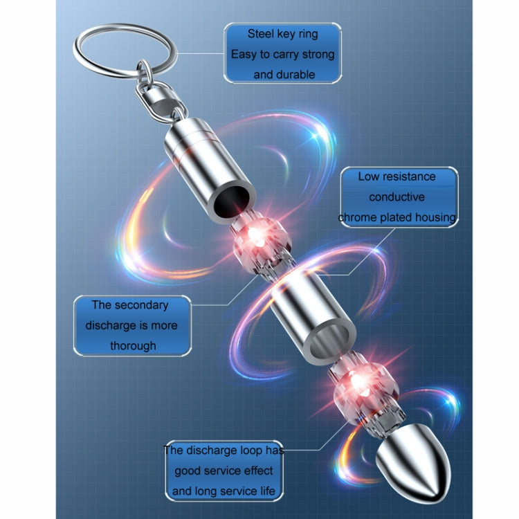Static Elimination Car Keychain Static Discharger(Red Upgraded) - Key Rings by PMC TechLife | Online Shopping South Africa | PMC TechLife