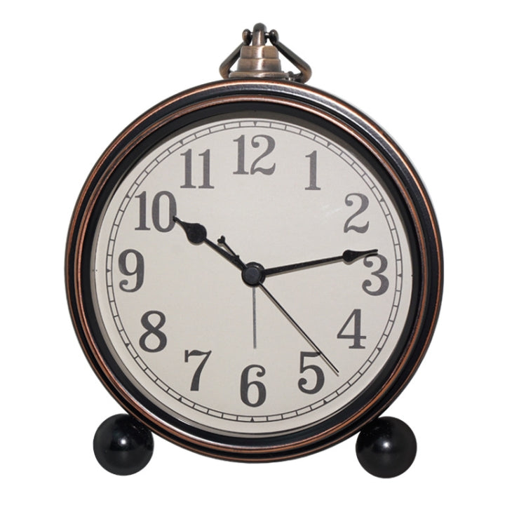 Retro Iron Alarm Clock Simple Desktop Quartz Clock, Style: Black - Novelty Clock by PMc TechLife | Online Shopping South Africa | PMc TechLife | Buy Now Pay Later Mobicred