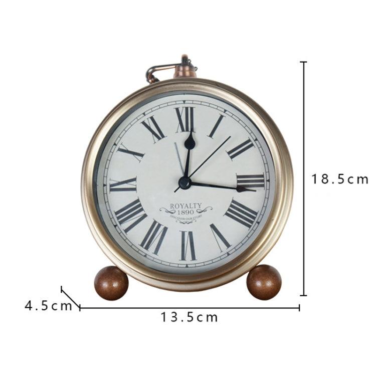 Retro Iron Alarm Clock Simple Desktop Quartz Clock, Style: Black - Novelty Clock by PMc TechLife | Online Shopping South Africa | PMc TechLife | Buy Now Pay Later Mobicred