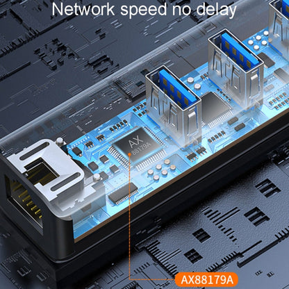 JINGHUA Gigabit LAN Converter For Computer External Driverless Network Card, Specification: USB3.0 Four Port - USB Network Adapter by JINGHUA | Online Shopping South Africa | PMC Jewellery | Buy Now Pay Later Mobicred