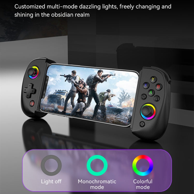 D8 Mobile Phone Stretch Band Light Gamepad Dual Hall Wireless Bluetooth Somatic Vibration Grip for PC / Android / IOS / Tablet / PS3 / PS4 / Switch, Color: Green Blue+Receiver - Gamepads by PMC Jewellery | Online Shopping South Africa | PMC Jewellery | Buy Now Pay Later Mobicred