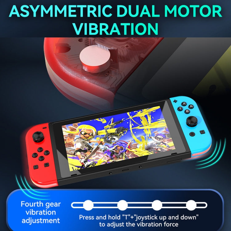 JOY-02 Gaming Left And Right Handle With RGB Lights Body Feel Bluetooth Gamepad For Switch / Switch OLED / Switch Pro / Switch Lite / Switch Joycon(Green Blue) - Gamepads by PMC Jewellery | Online Shopping South Africa | PMC Jewellery | Buy Now Pay Later Mobicred