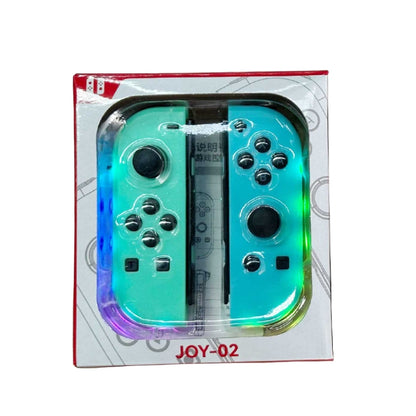 JOY-02 Gaming Left And Right Handle With RGB Lights Body Feel Bluetooth Gamepad For Switch / Switch OLED / Switch Pro / Switch Lite / Switch Joycon(Blue Red) - Gamepads by PMC Jewellery | Online Shopping South Africa | PMC Jewellery | Buy Now Pay Later Mobicred