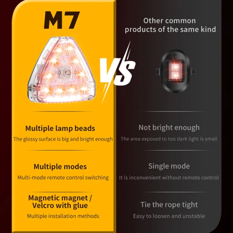 M7 Motorcycle Flashing Light Waterproof Long Duration Wireless Remote Control Modified Warning Lights(One Light One Remote Control) - Decorative Lights by PMC TechLife | Online Shopping South Africa | PMC TechLife | Buy Now Pay Later Mobicred