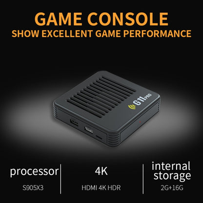 G11 PRO Game Machine TV Box Dual System HDMI HD 4K Retro Arcade, Style: 128G 40,000+ Games - Pocket Console by PMC Jewellery | Online Shopping South Africa | PMC Jewellery | Buy Now Pay Later Mobicred