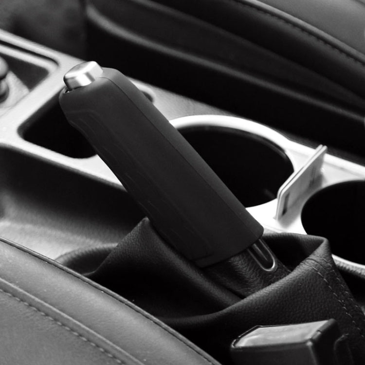 Automotive Universal Silicone Handbrake Handle Cover Brake Handle Decorative Protective Sleeve, Size: Straight Sleeve(Black) - Shift Knob by PMC TechLife | Online Shopping South Africa | PMC TechLife | Buy Now Pay Later Mobicred