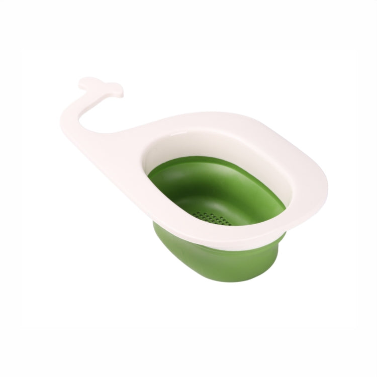 Multifunctional Whale-shaped Foldable Kitchen Fruit and Vegetable Draining Basket(Green White) - Filters by PMC Jewellery | Online Shopping South Africa | PMC Jewellery | Buy Now Pay Later Mobicred