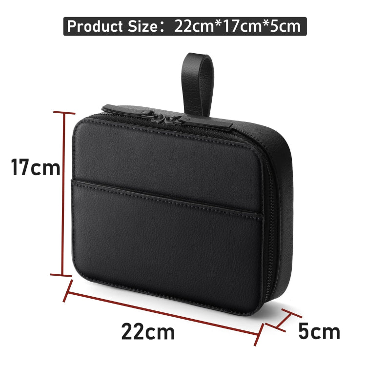 PU Leather Watch Strap Organizer Box For Apple Watch Band  Travel Storage Case(Black) - Others by PMC TechLife | Online Shopping South Africa | PMC TechLife