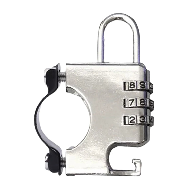 Motorcycle Helmet Anti-Theft Lock Fixed Helmet Combination Padlock, Color: Silver - Theft Protection by PMC Jewellery | Online Shopping South Africa | PMC Jewellery