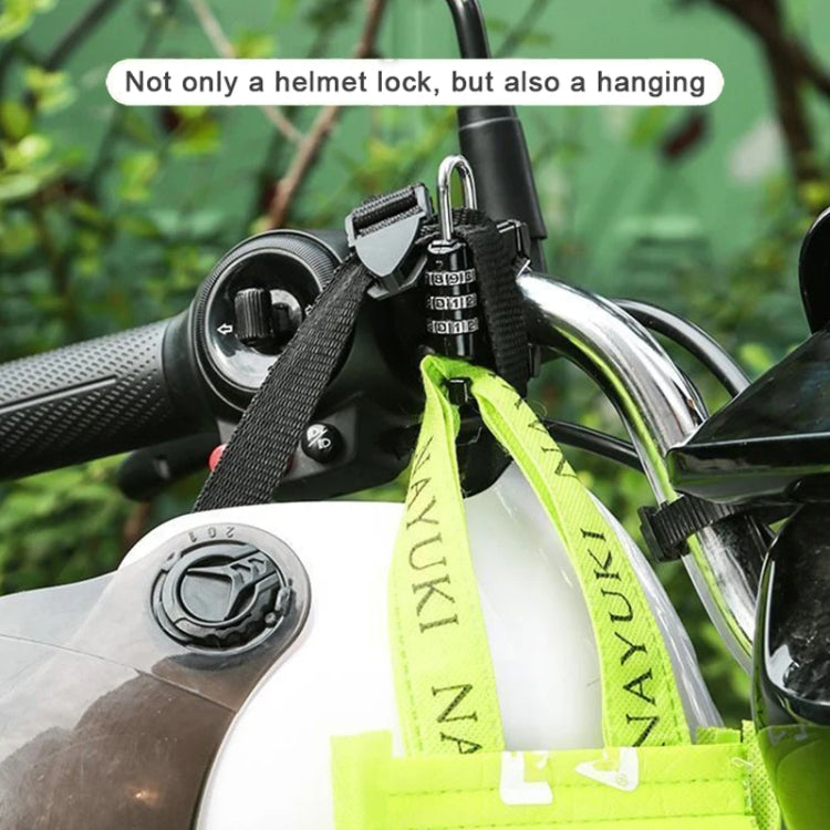 Motorcycle Helmet Anti-Theft Lock Fixed Helmet Combination Padlock, Color: Silver - Theft Protection by PMC Jewellery | Online Shopping South Africa | PMC Jewellery