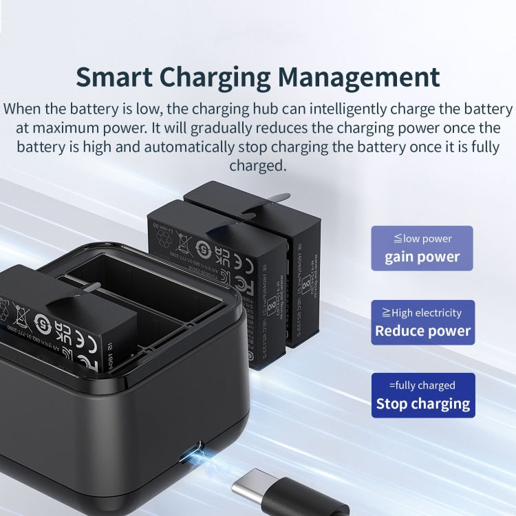 For Insta360 Ace Pro / Ace aMagisn 3 Slots Battery Charger Charging Hub - Others by aMagisn | Online Shopping South Africa | PMC Jewellery