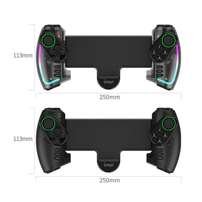 IPEGA Mechanical Gamepad Tablet Cell Phone Stretch Wireless Bluetooth Grip For N-S / P3 / PC / Switch / Android / IOS, Product color: Black - Gamepads by IPEGA | Online Shopping South Africa | PMC Jewellery | Buy Now Pay Later Mobicred