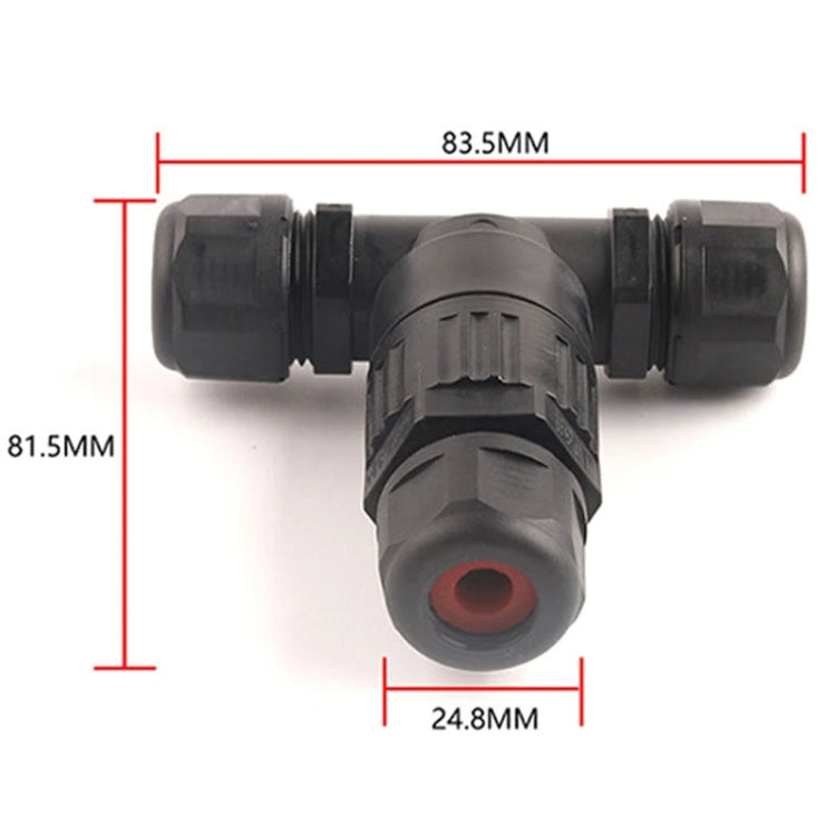 Outdoor T-Wire Terminal Block Five Pole Male And Female Docking Waterproof Connector(Black) - Connector & Plug by PMC Jewellery | Online Shopping South Africa | PMC Jewellery | Buy Now Pay Later Mobicred