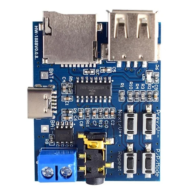 MP3 Lossless Decoder Board Decoder TF Card USB Flash Drive MP3 Decoding Player Module With Amplifier, Interface: Micro - Breadboard / Amplifier Board by PMc TechLife | Online Shopping South Africa | PMc TechLife | Buy Now Pay Later Mobicred