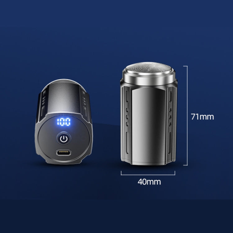 Smart Digital Display Electric Shaver Rechargeable Pocket Razor, Spec: Suspension Knife Net Guncolor - Electric Shavers by PMC TechLife | Online Shopping South Africa | PMC TechLife | Buy Now Pay Later Mobicred
