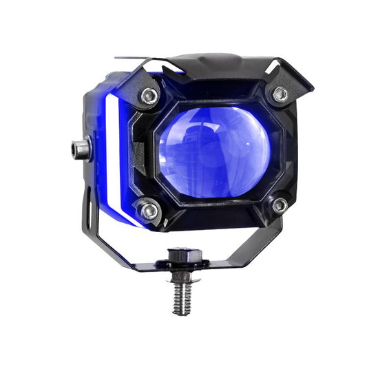 Motorcycle SUV Mmulti-Mode Large Lens Angel Eye LED Spotlight(S22 Single) - Headlights by PMC Jewellery | Online Shopping South Africa | PMC Jewellery | Buy Now Pay Later Mobicred