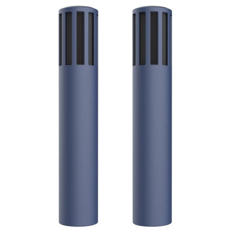 For Teslamic Microphone 1pair Silicone Protective Case Wireless Mic Cover(Midnight Blue) - Microphone by PMC Jewellery | Online Shopping South Africa | PMC Jewellery | Buy Now Pay Later Mobicred