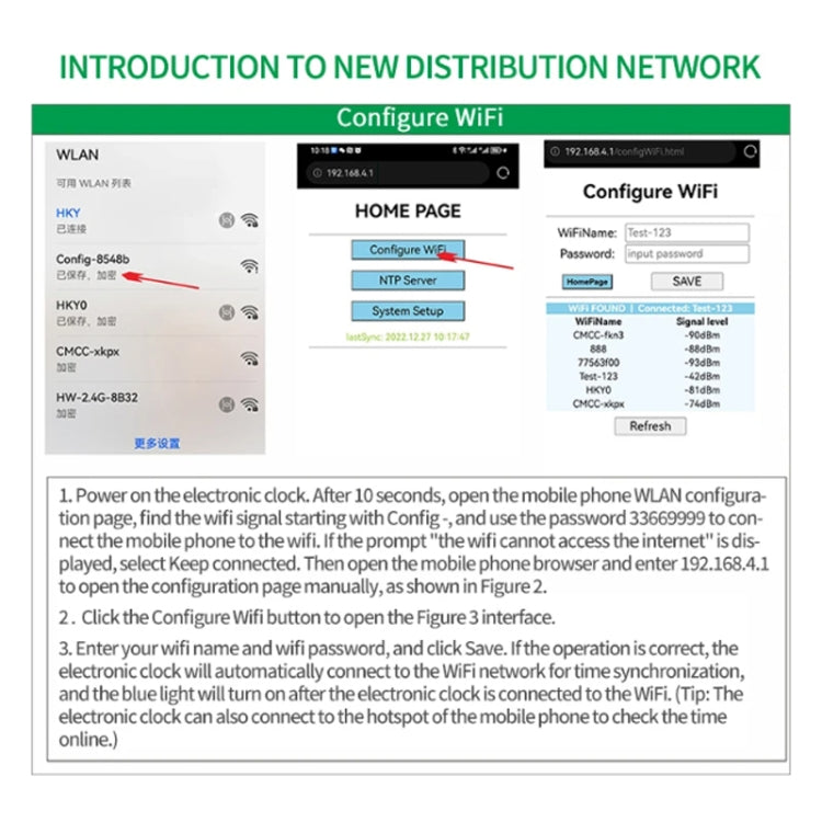 Online Version USB Electronic Clock Wireless WIFI Automatic Time Clock Module(Random Color Delivery) - free shipping - PMC TechLife - Order now!