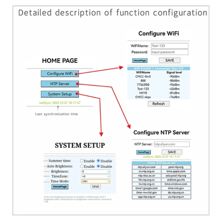 Online Version USB Electronic Clock Wireless WIFI Automatic Time Clock Module(Random Color Delivery) - free shipping - PMC TechLife - Order now!