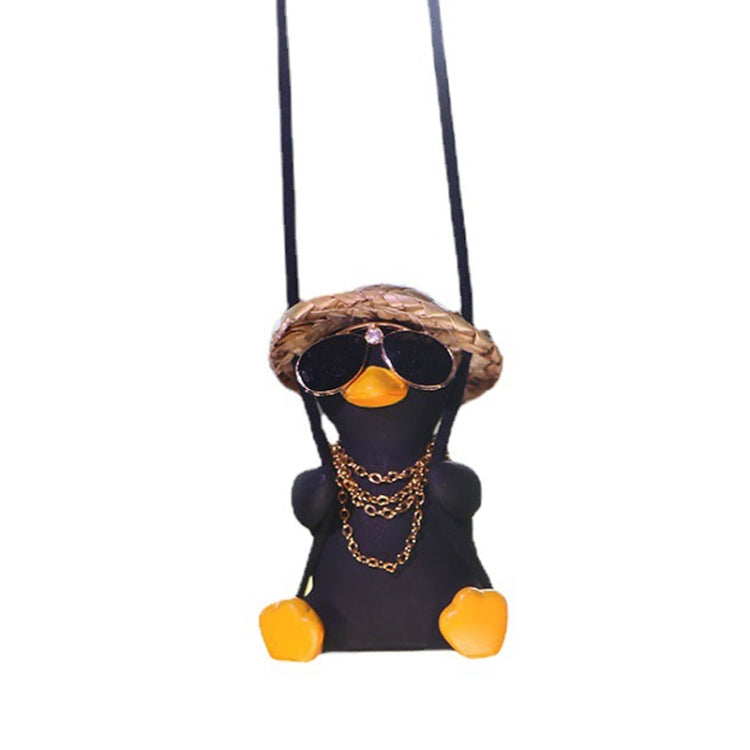 Swing Tycoon Duck Car Decoration Pendant(Black) - free shipping - PMC TechLife - Order now!