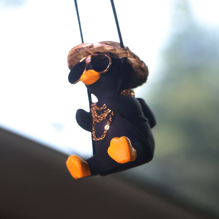 Swing Tycoon Duck Car Decoration Pendant(Black) - free shipping - PMC TechLife - Order now!