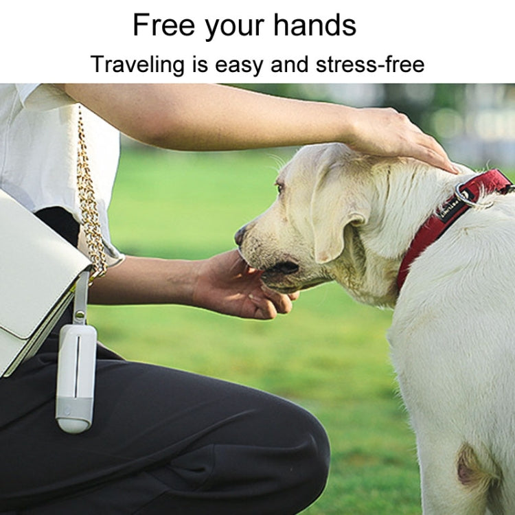 Portable Dog Poop Picker Pet Waste Bag Dispenser With LED Light(White) - Litter & Housebreaking by PMC TechLife | Online Shopping South Africa | PMC TechLife | Buy Now Pay Later Mobicred