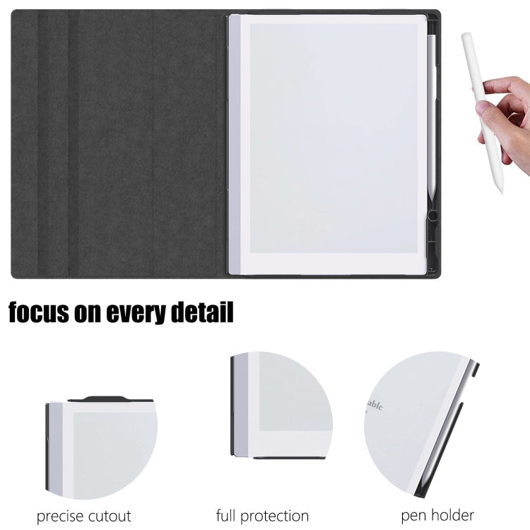 For ReMarkable 2 10.3 Inch 2020 Paper Tablet Case Multi-Viewing Adjustable Folding Book Folio Cover(Black) - Others by PMC TechLife | Online Shopping South Africa | PMC TechLife | Buy Now Pay Later Mobicred