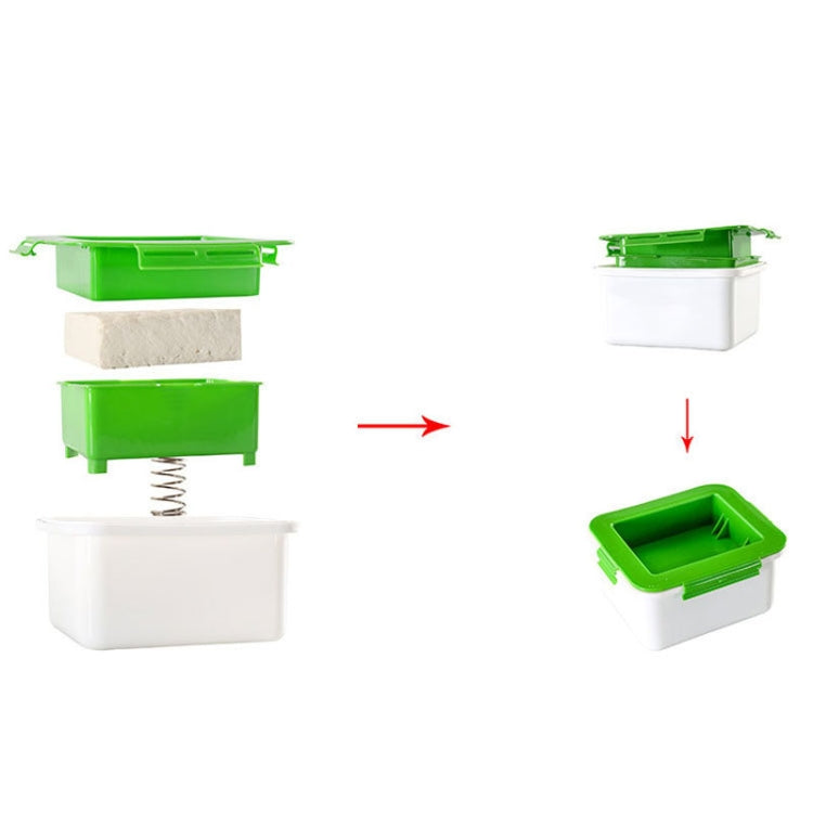 Household Tofu Squeezer Kitchen Built-In Tofu Draining Machine(White And Green) - Filters by PMC Jewellery | Online Shopping South Africa | PMC Jewellery