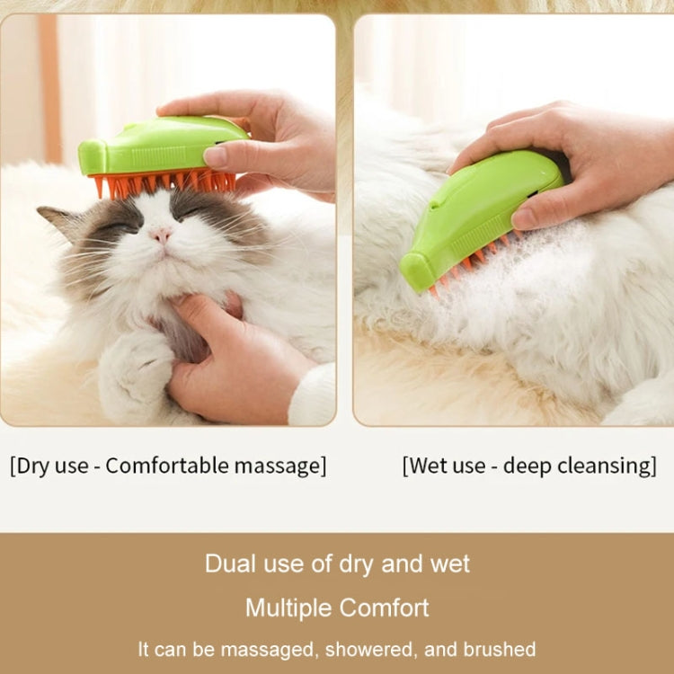 Banana Shape Pet Spray Massage Comb Electrical Cleaning Brush Hair Removal Comb For Dogs And Cats(Yellow) - Brushes & Combs by PMC Jewellery | Online Shopping South Africa | PMC Jewellery